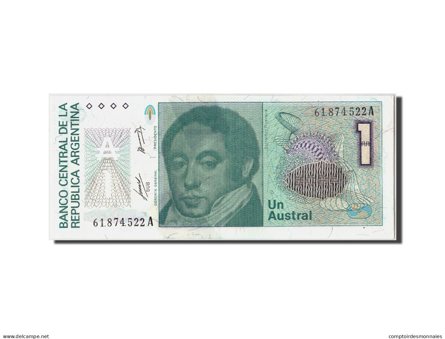 Billet, Argentine, 1 Austral, Undated (1985-89), Undated, KM:323a, SUP+ - Argentinië