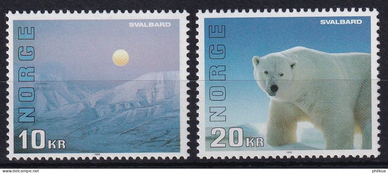 MiNr. 1202 - 1203 Norwegen 1996, 22. Febr. Verwaltungsbezirk Svalbard - Postfrisch/**/MNH - Neufs