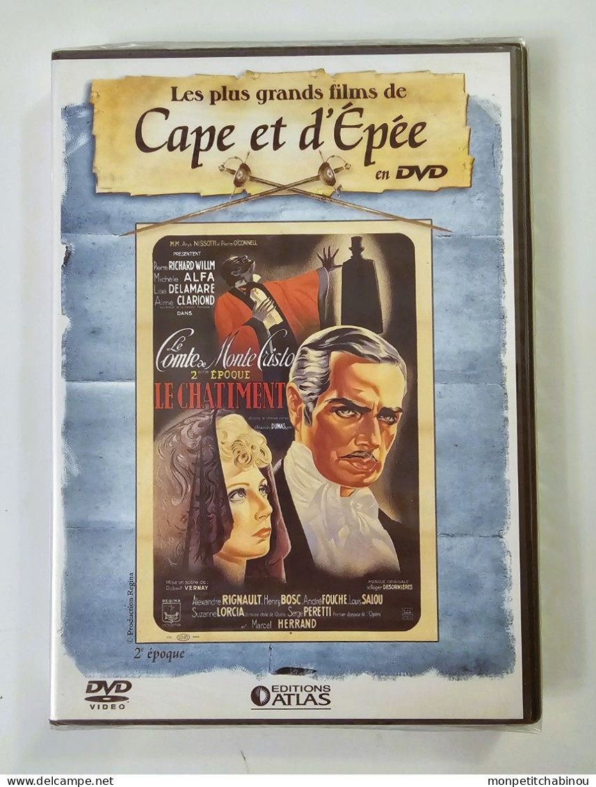 DVD LE COMTE DE MONTE CRISTO (2ème Époque) Avec Pierre RICHARD-WILLM (NEUF) - Action & Abenteuer