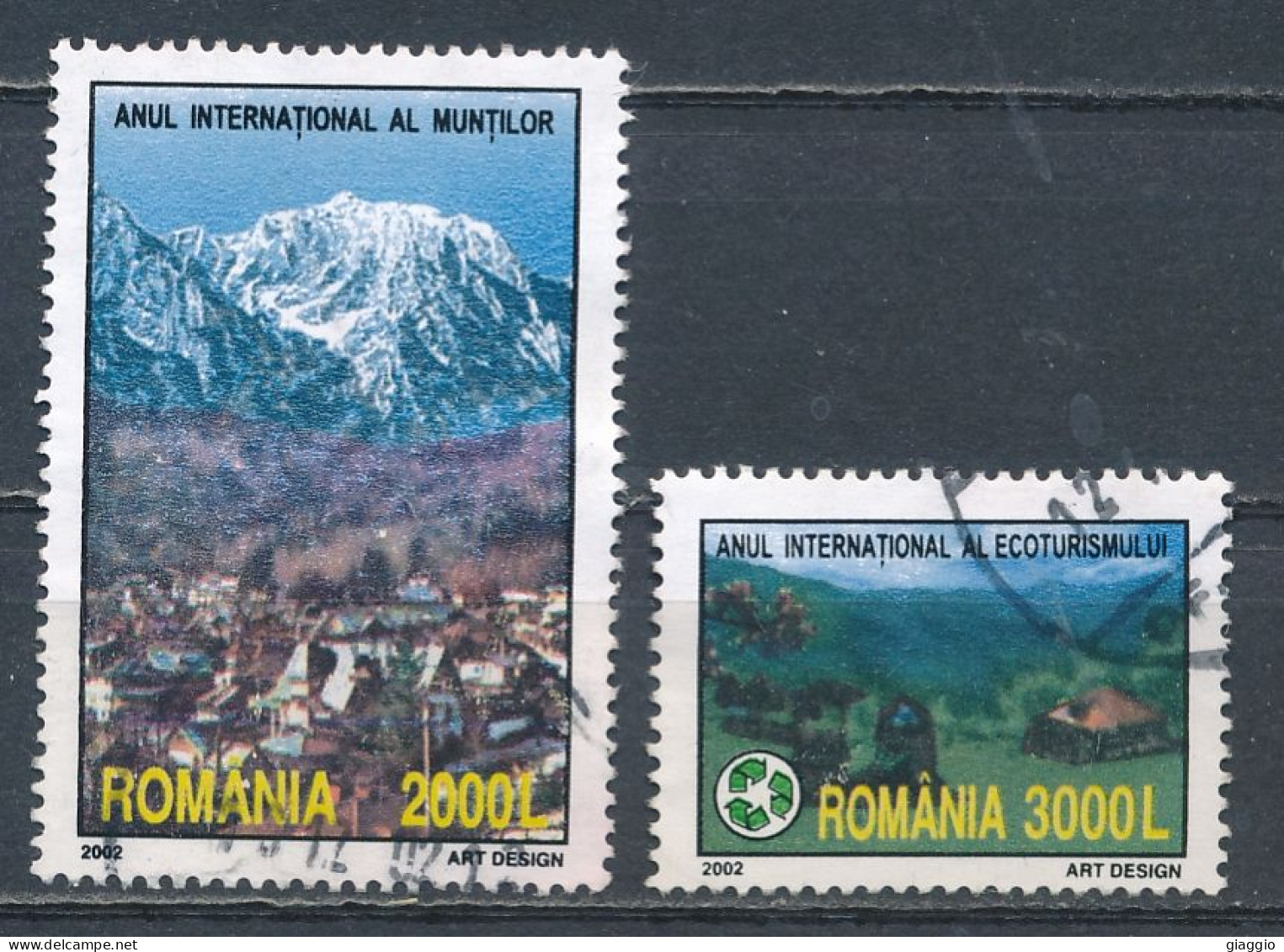 °°° ROMANIA - Y&T N° 4756/57 - 2002 °°° - Used Stamps