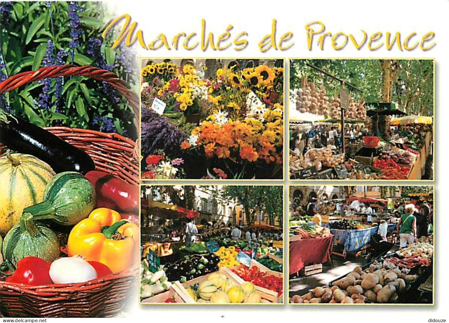 Marchés - Marchés De Provence - Multivues - Fruits Et Légumes - CPM - Voir Scans Recto-Verso - Mercati