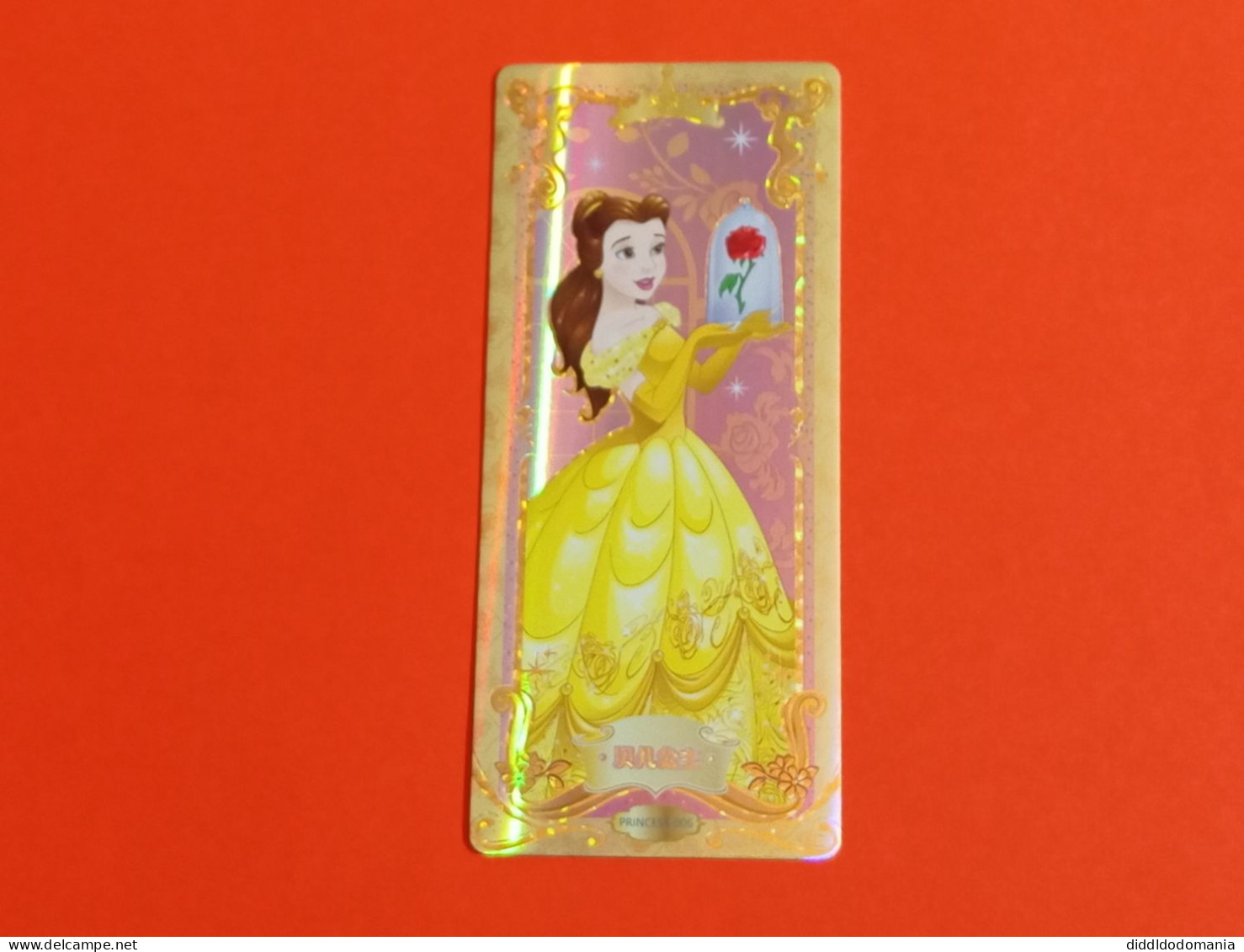 1 Trading Card Officielle 56 X 128 Mm Neuve Sortie Des Booster Carte Disney Princesse Ssr N° 6 Belle - Disney