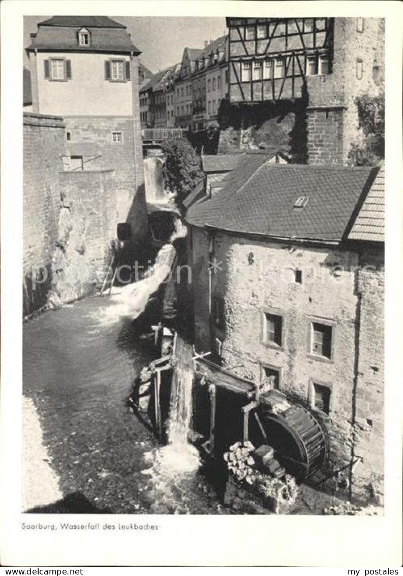 72250833 Saarburg Saar Wasserfall Des Leukbaches Wasserrad Saarburg - Saarburg