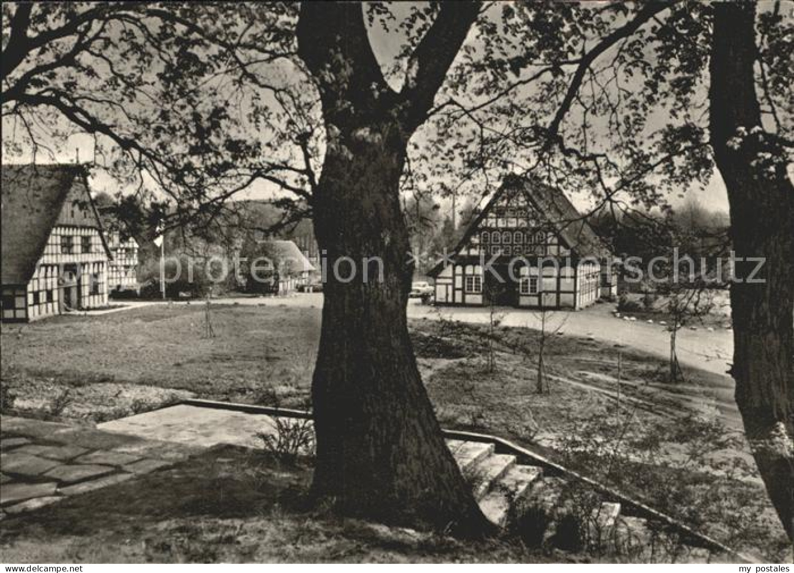 72250822 Bad Melle Osnabrueck Blick Vom Ehrenmal Auf Museumsdorf Bad Melle Osnab - Melle