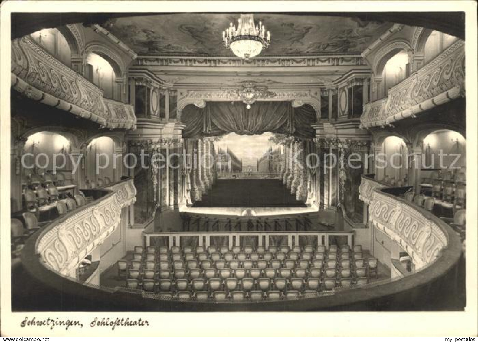 72250808 Schwetzingen Schlosstheater 18. Jhdt. Nikolaus Von Pigage Kurfuerst Kar - Schwetzingen