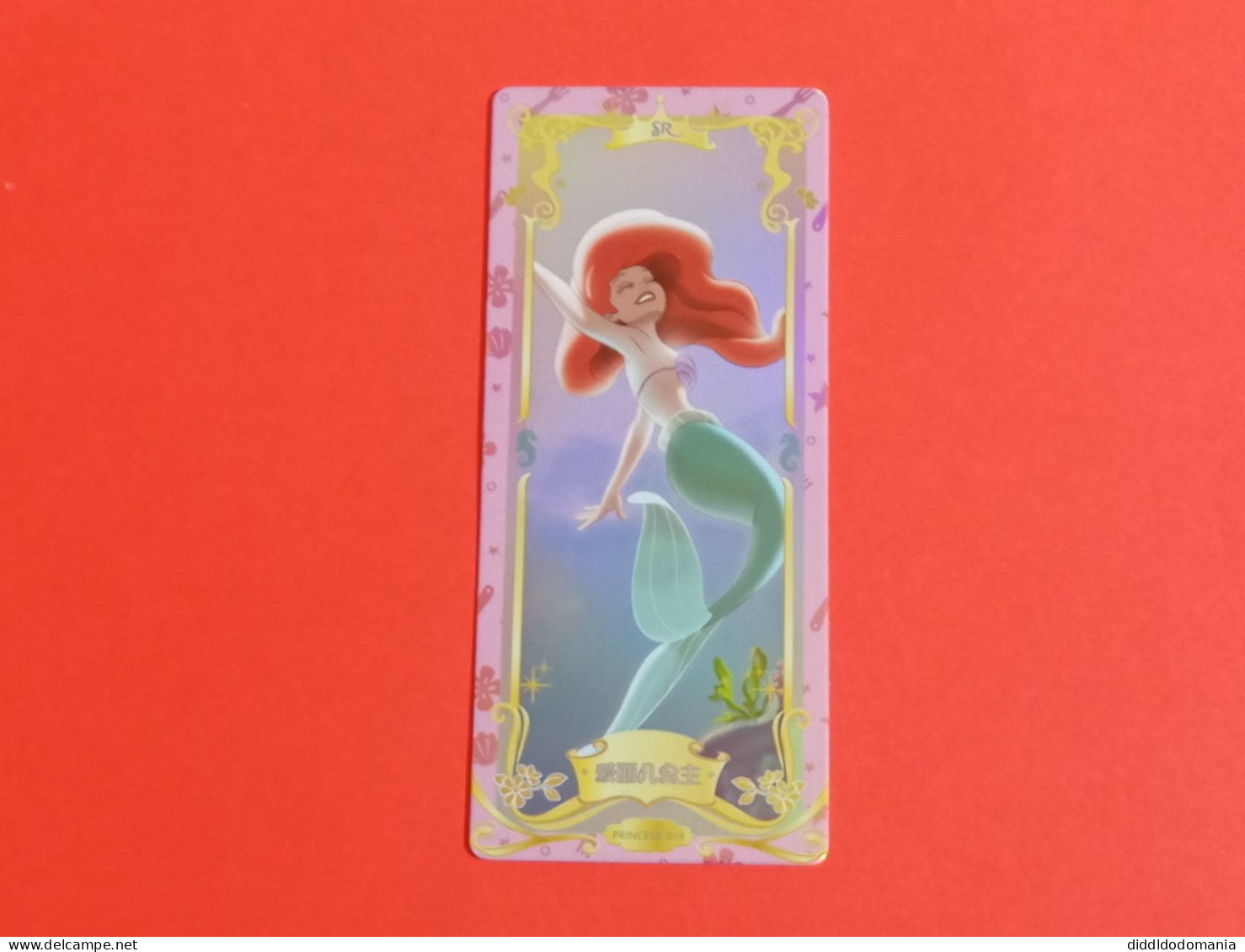 1 Trading Card Officielle 56 X 128 Mm Neuve Sortie Des Booster Carte Disney Princesse Sr N° 19 Ariel Petite Sirene - Disney