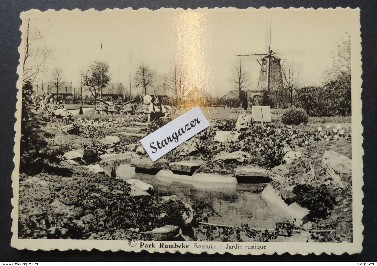 Postkaart "Rumbeke Park Rotstuin - Jardin Rustique", Niet Gelopen, Rumbeke Bij Roeselare - Roeselare