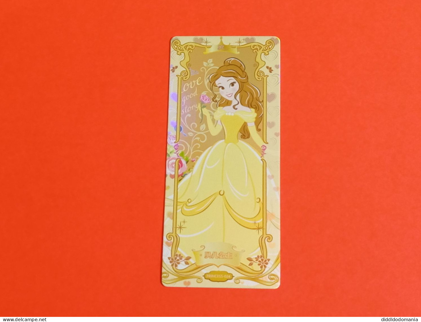 1 Trading Card Officielle 56 X 128 Mm Neuve Sortie Des Booster Carte Disney Princesse Sr N° 24 Belle - Disney