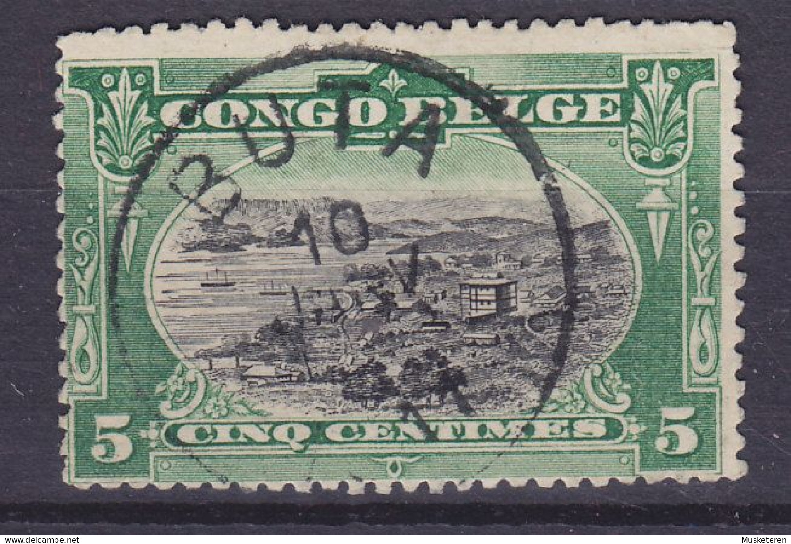 Belgian Congo 1909 Mi. 11, 5c. Hafen Von Matadi Deluxe BUTA 1911 Cancel (2 Scans) - Usados