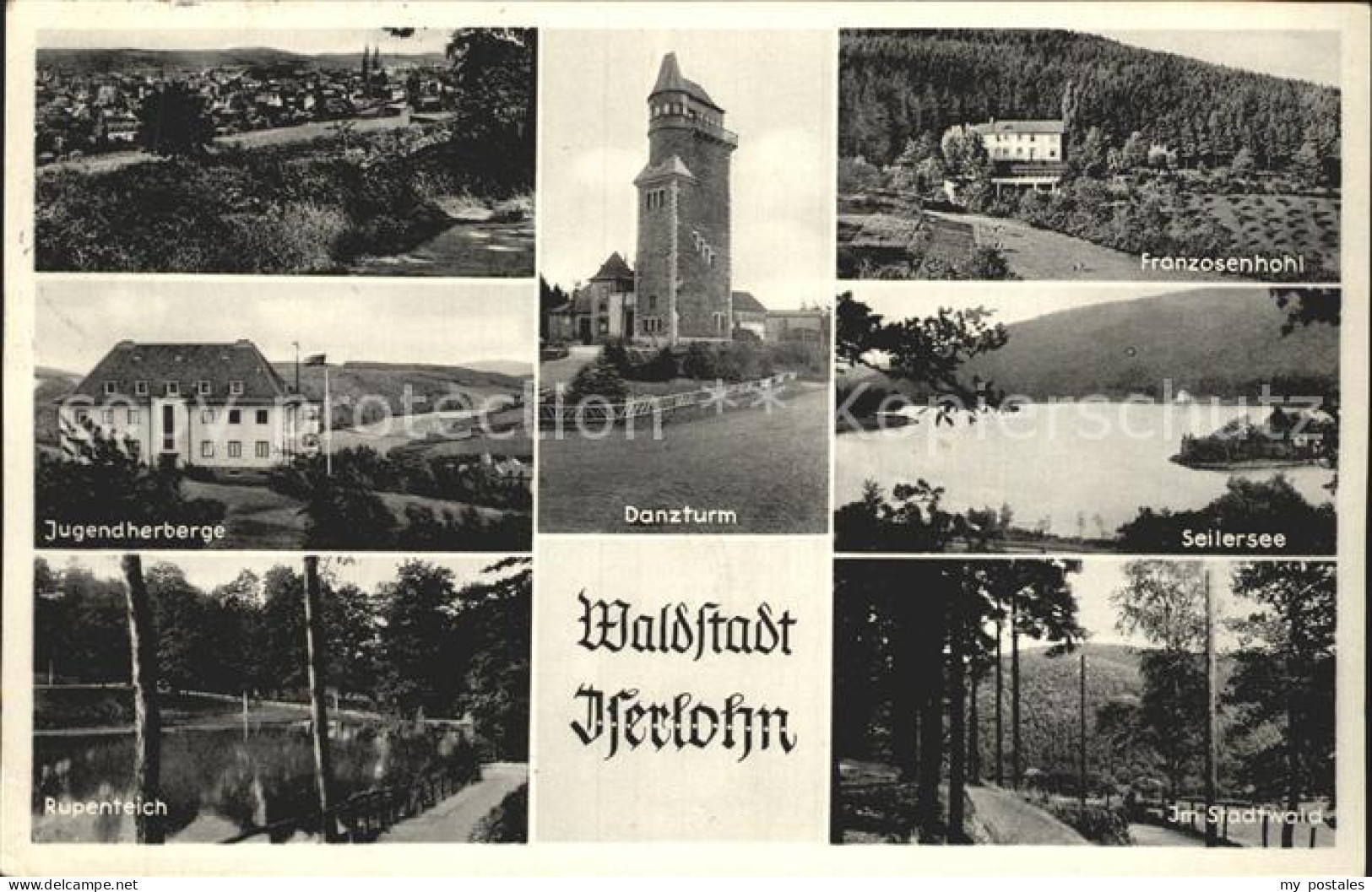 72250108 Iserlohn Danzturm Seilersee Franzosenhohl Jugendherberge Rupenteich Sta - Iserlohn