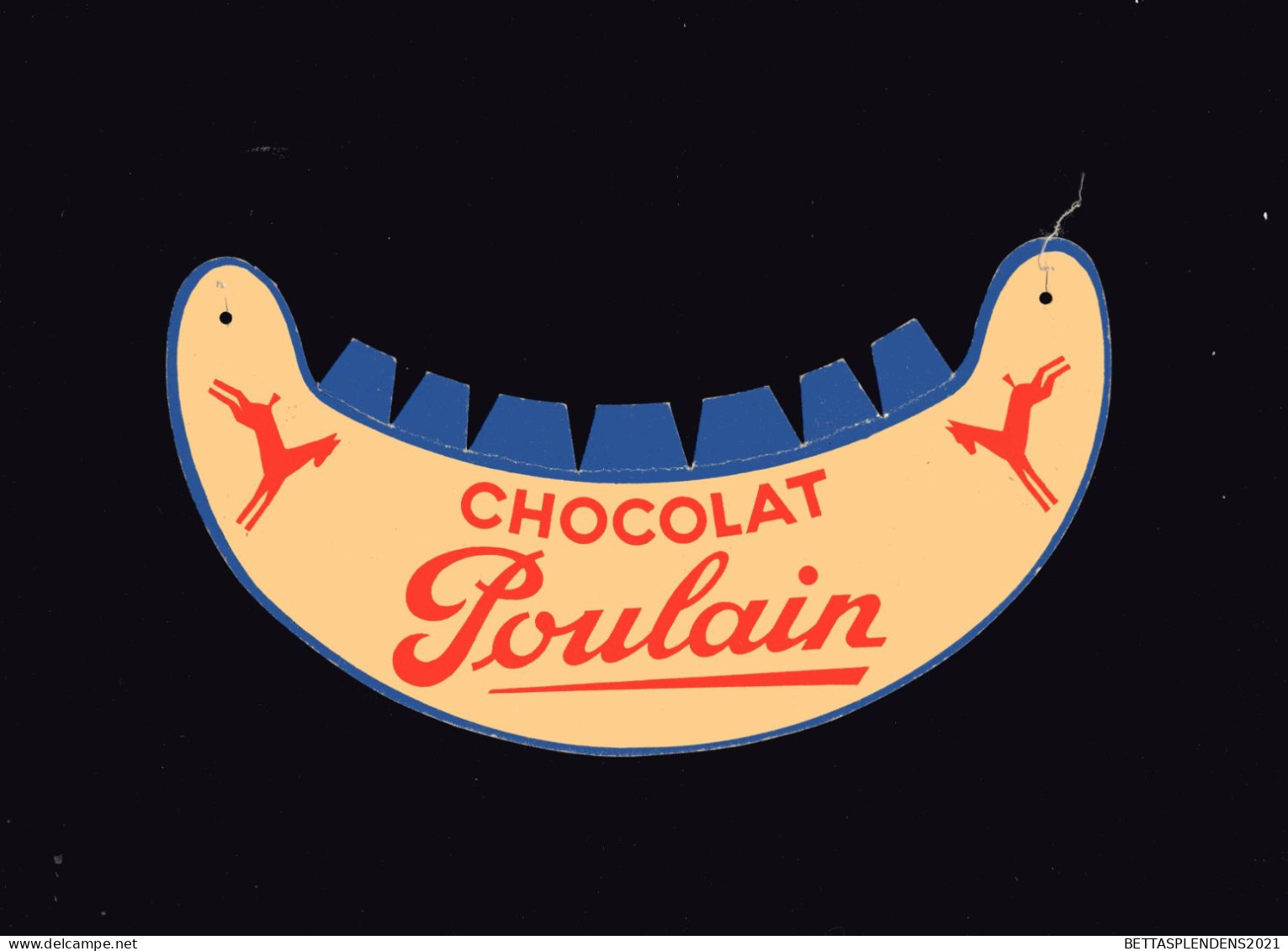 Visière Publicitaire En Carton - CHOCOLAT POULAIN - Cioccolato