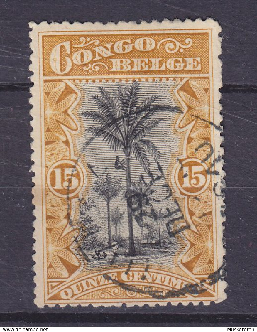 Belgian Congo 1909 Mi. 13b, 15c. Ölpalmen (2 Scans) - Unused Stamps