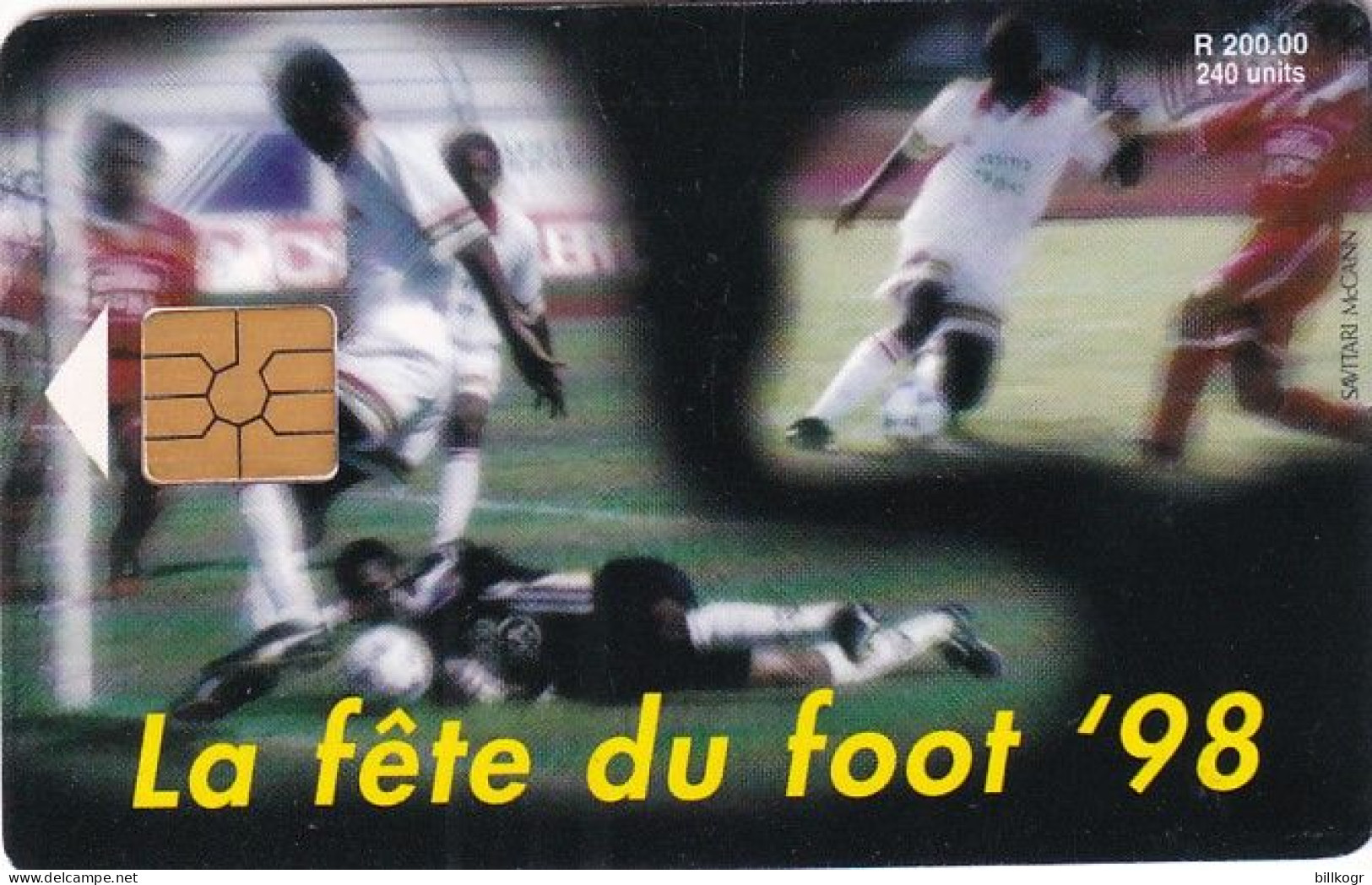 MAURITIUS ISL. - Football, World Cup "98, Tirage 30000, Used - Maurice