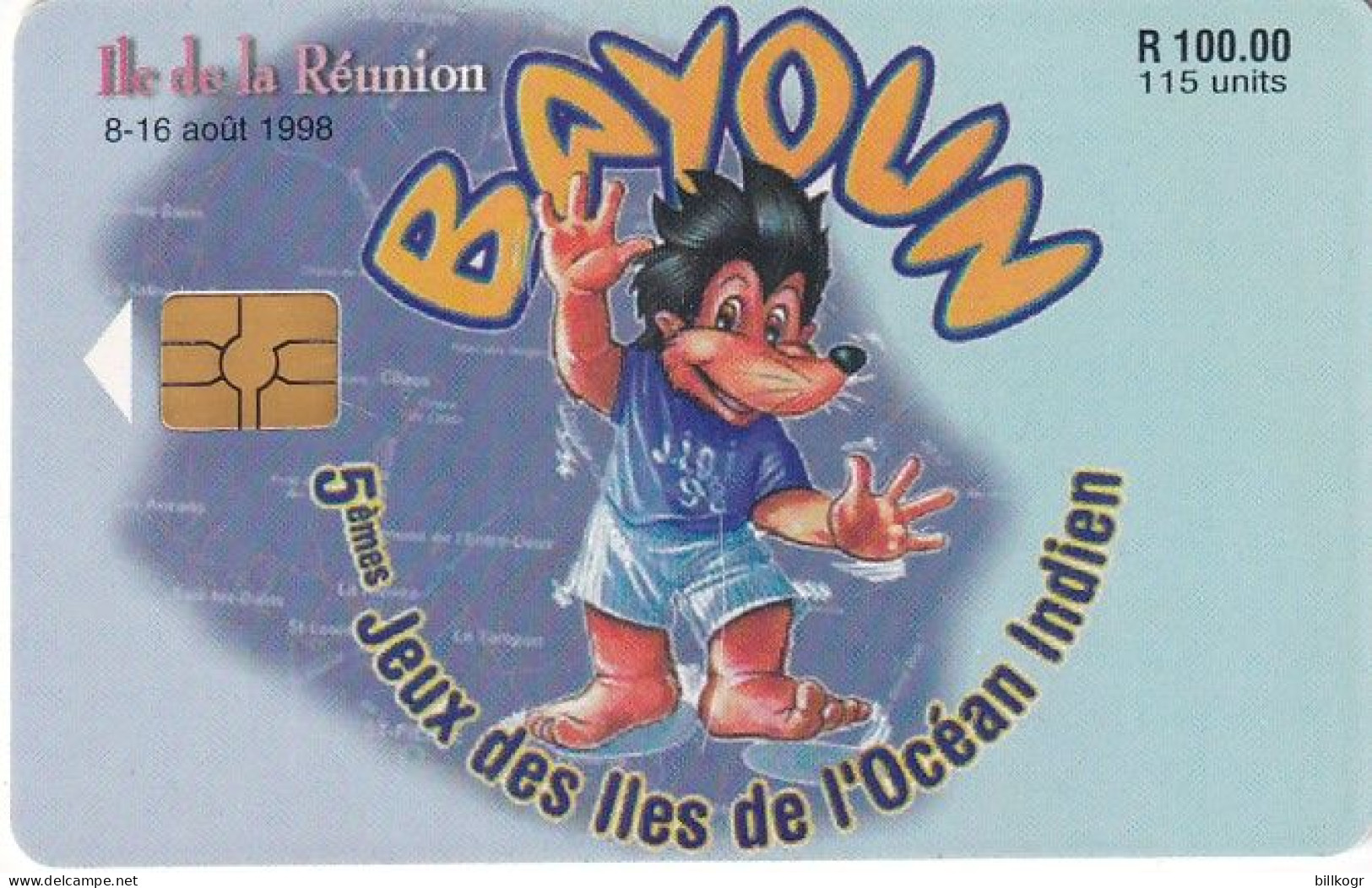 MAURITIUS ISL. - Bayoun, 5th Indian Ocean Island Games Reunion, Tirage %30000, Used - Mauricio