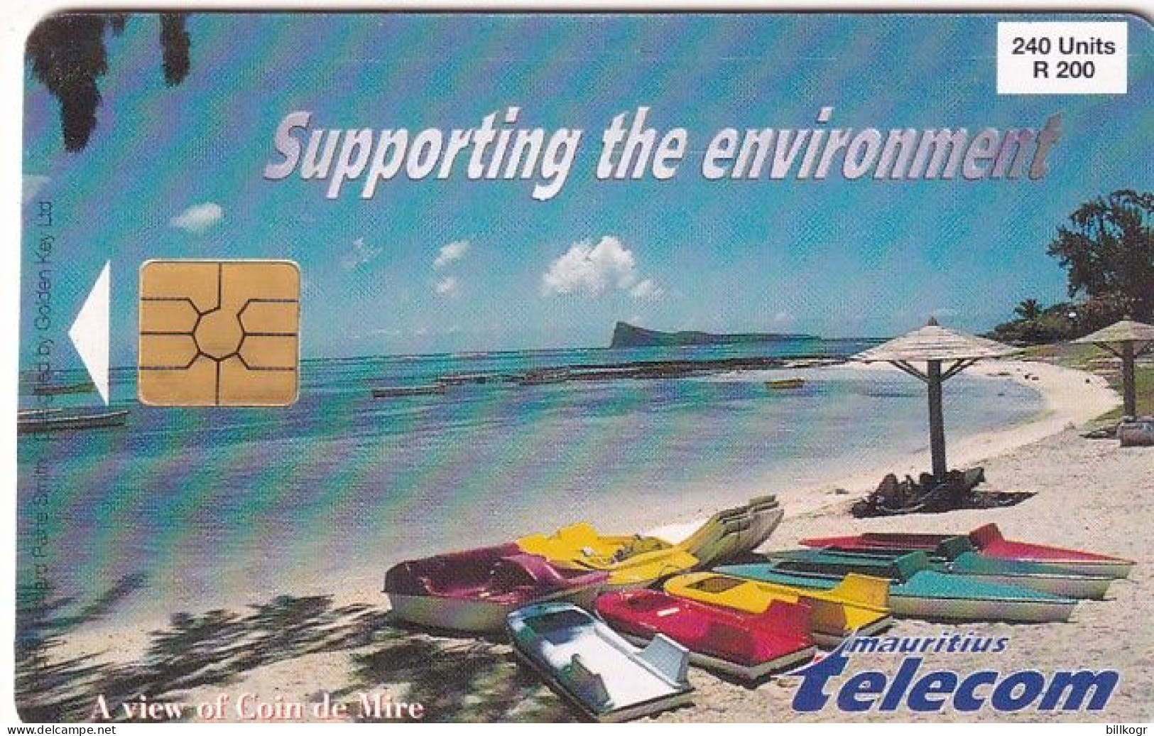 MAURITIUS ISL. - Supporting The Environment/Beach, Tirage %25000, Used - Maurice