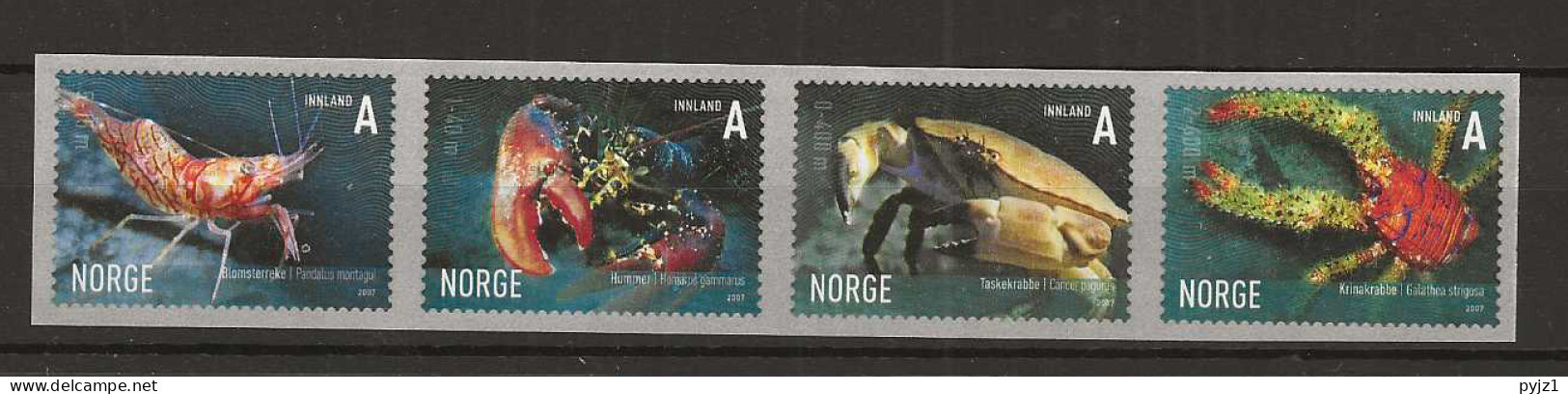 2007 MNH Norway, Mi 1625-28 Postfris** - Ungebraucht