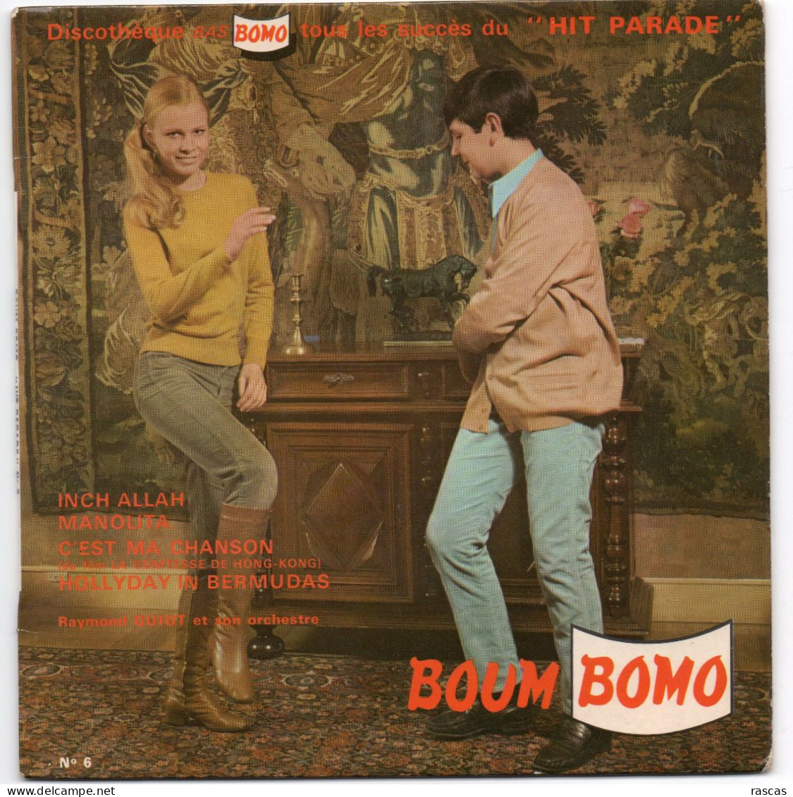 DISQUE VINYL 45 T COLLECTION VETEMENTS BOMO - BOUM - RAYMOND GUIOT ET SON ORCHESTRE - Enfants