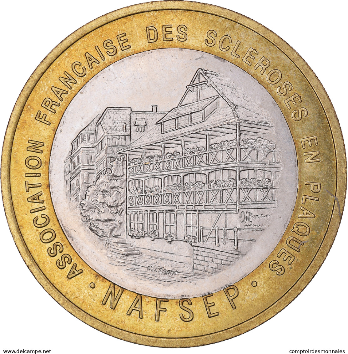 France, 1 Euro, Euro Des Villes, 1996, Strasbourg - Association Française Des - Francia