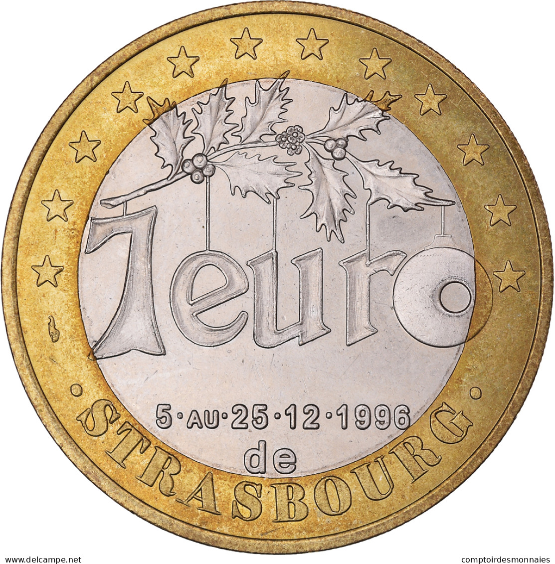 France, 1 Euro, Euro Des Villes, 1996, Strasbourg - Association Française Des - Francia