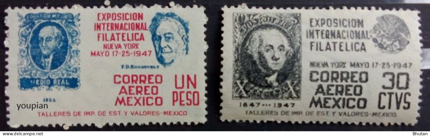 Mexico 1947, Stamps Exhibition CIPEX, MNH Stamps Set - Mexico