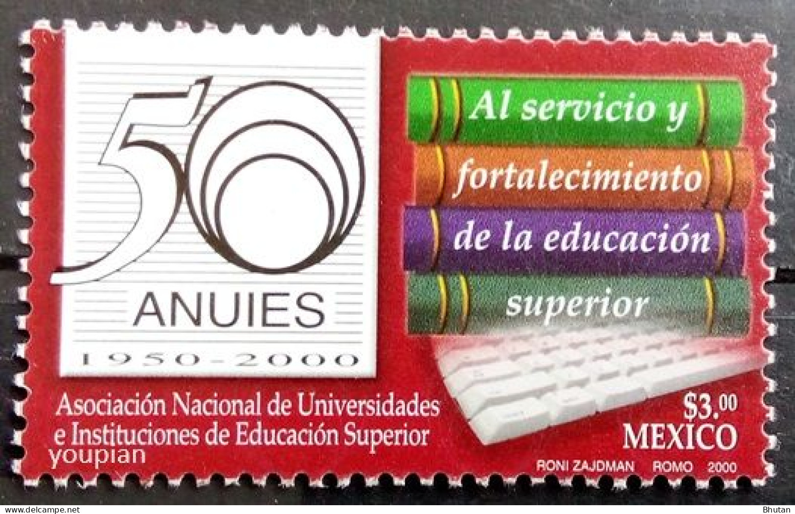 Mexico 2000, 50 Years ANUIES, MNH Single Stamp - Mexico