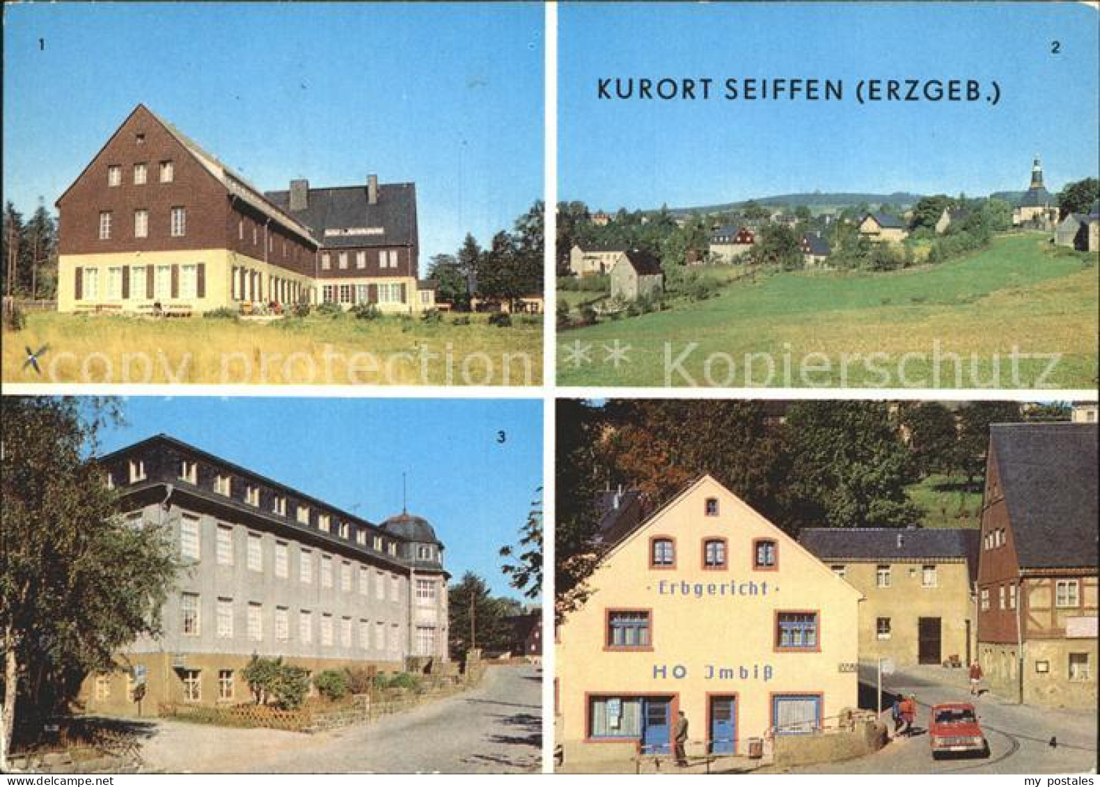 72247105 Seiffen Erzgebirge FDGB Erholungsheim Berghof Spielzeugmuseum HO Imbiss - Seiffen