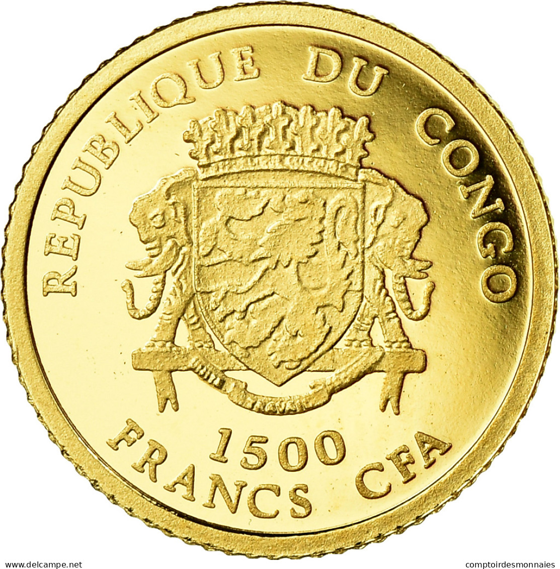 Monnaie, CONGO, DEMOCRATIC REPUBLIC, Napoléon Bonaparte, 1500 Francs CFA, 2007 - Congo (República Democrática 1998)