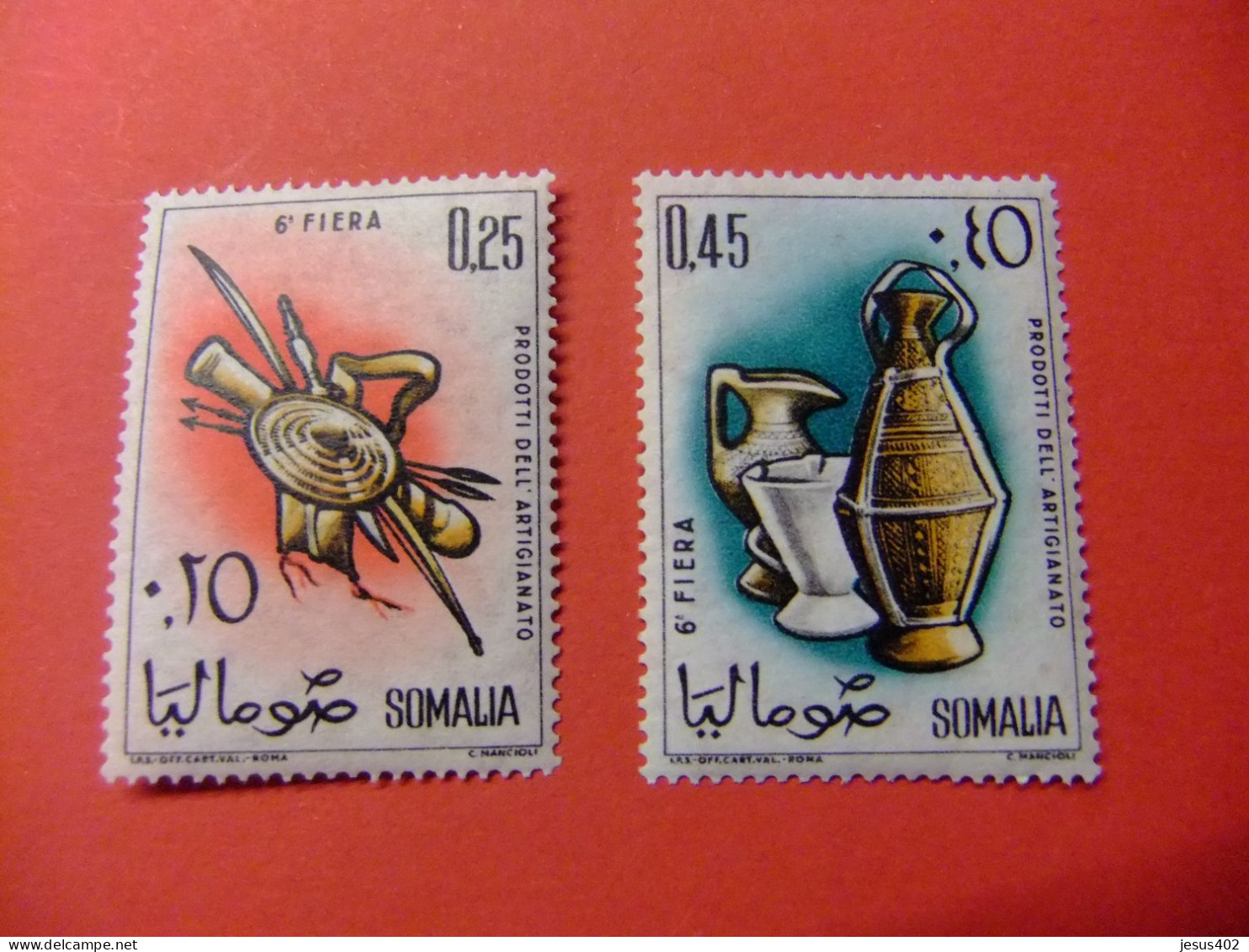 51 SOMALIE REPUBLICA SOMALIA 1961 6ª FOIRE DE SOMALIE YVERT17 /18 ** MNH - Somalie (1960-...)