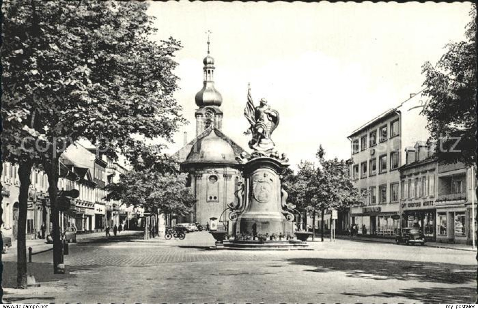 72246420 Rastatt Marktplatz Mit Bernhardus-Brunnen Rastatt - Rastatt