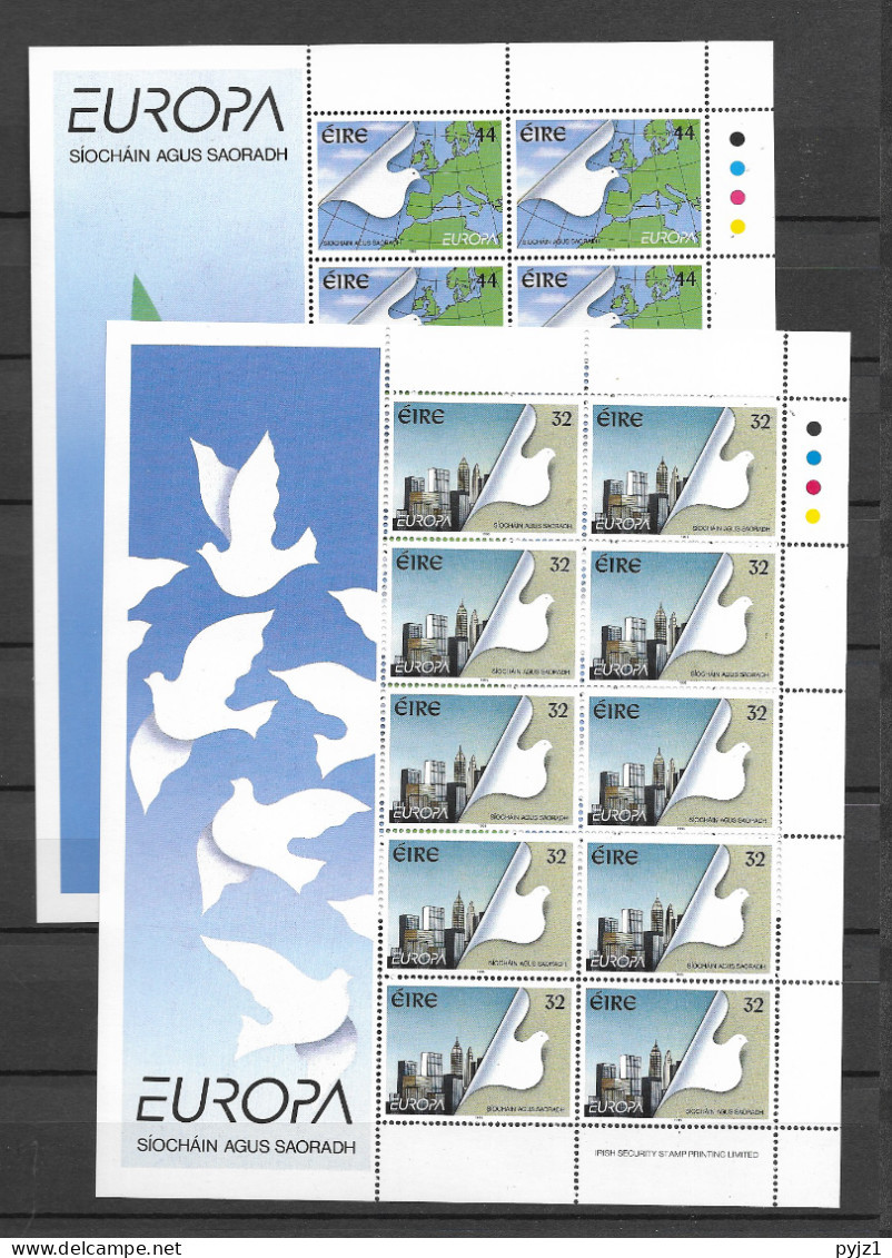 1995 MNH Ireland, Europa Sheets, Postfris - Blocks & Sheetlets