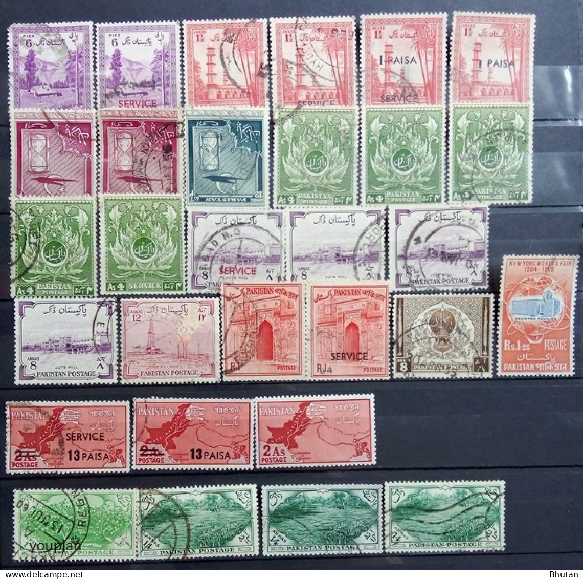 Pakistan 1948-1963, Different Issues, Cancelled Stamps Set - Pakistan