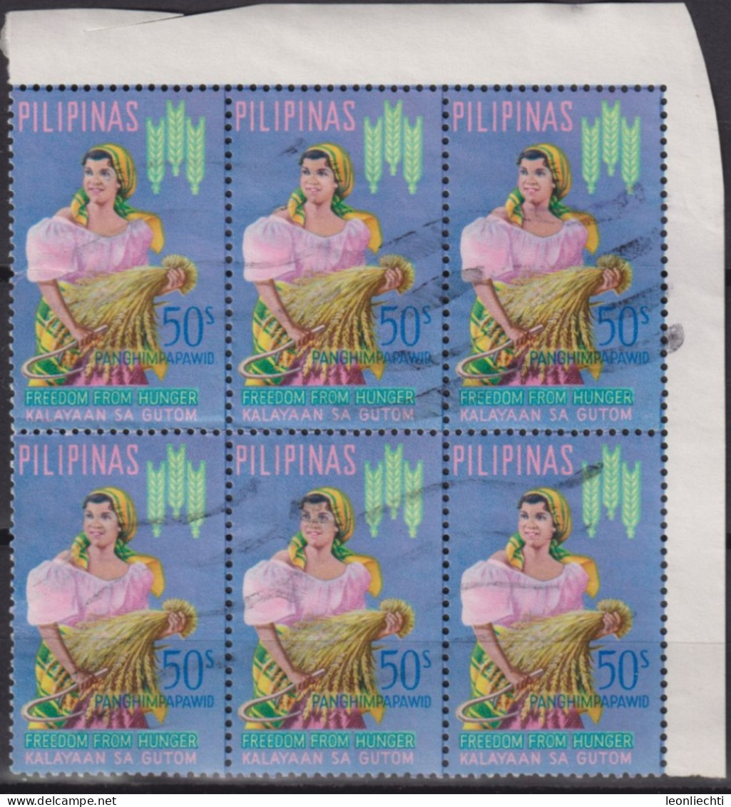 1963 Philipinen ° Mi:PH 743, Sn:PH C89, Yt:PH PA65, Sg:PH 958, Freedom From Hunger, Brot Für Die Welt - Filippine