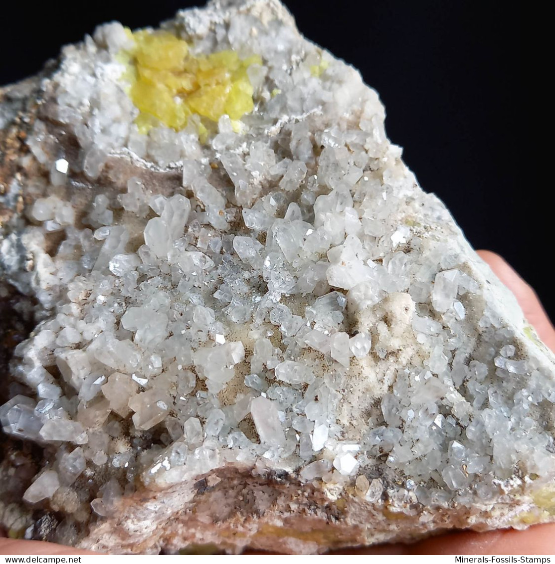 #F58 Schöne COELESTIN Mit SCHWEFEL XX (Agrigento, Sizilien, Italien) - Minerals