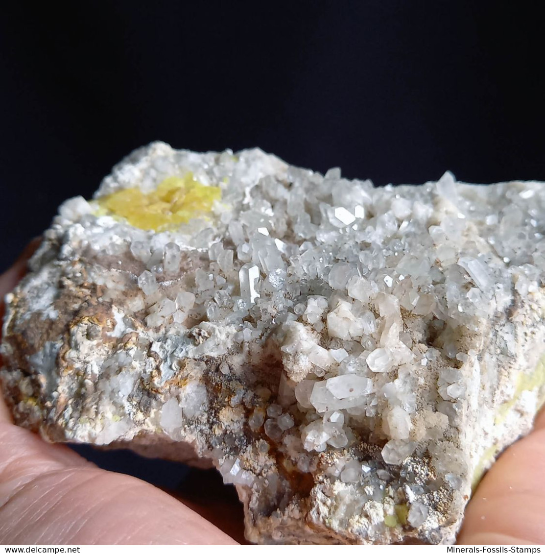 #F58 Schöne COELESTIN Mit SCHWEFEL XX (Agrigento, Sizilien, Italien) - Minerals