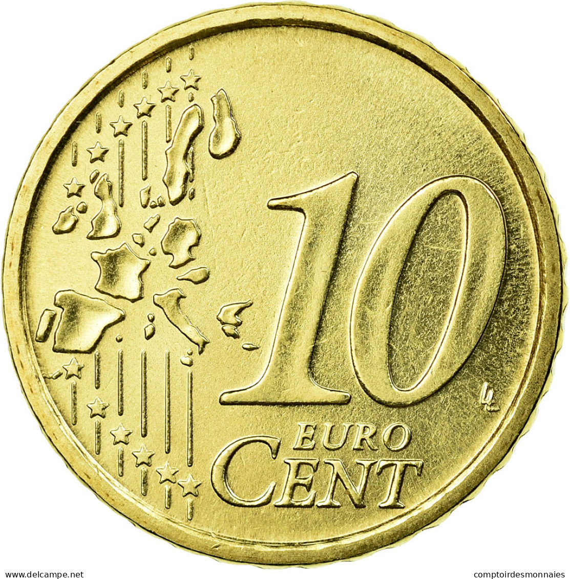 Cité Du Vatican, 10 Euro Cent, 2007, BU, SPL, Laiton, KM:378 - Vaticaanstad
