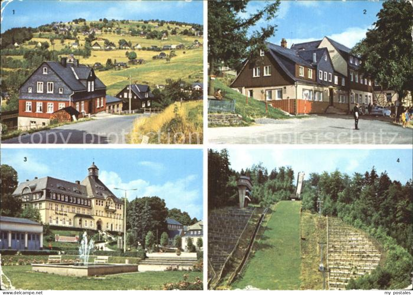 72243868 Klingenthal Vogtland Aschbergschanze Schaenke Rathaus  Klingenthal - Klingenthal