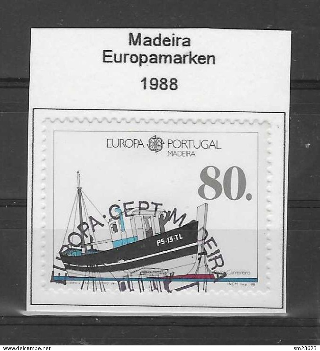 Portugal / Madeira 1988  Mi.Nr. 118 , EUROPA CEPT - Transport- Und Kommunikation - Gestempelt / Fine Used / (o) - 1988