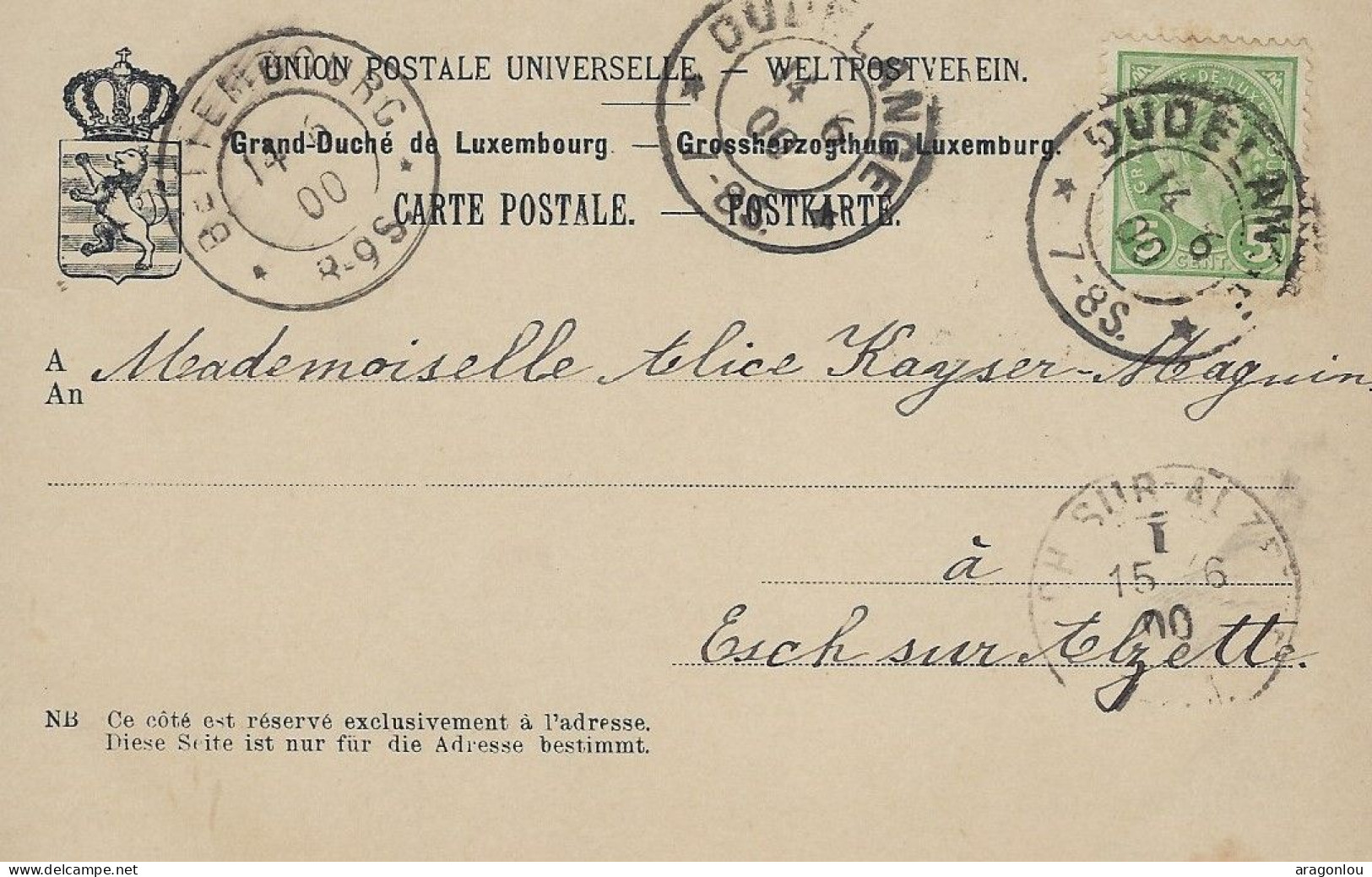 Luxembourg - Luxemburg -   Dudelange Et La Côté De St. Jean - No. 814   Ch. Bernhoeft , Luxembg - Dudelange