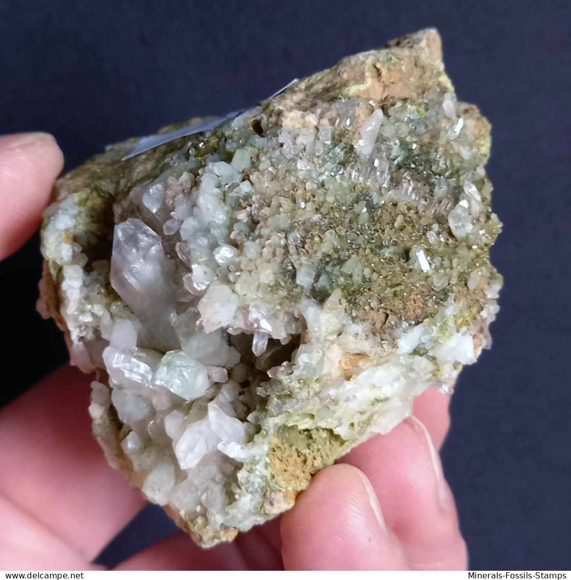 #G73 - Beaux Cristaux De QUARTZ Avec Micro Epidote (Mine Gambatesa, Val Graveglia, Ne, Gênes, Ligurie, Italie) - Mineralen