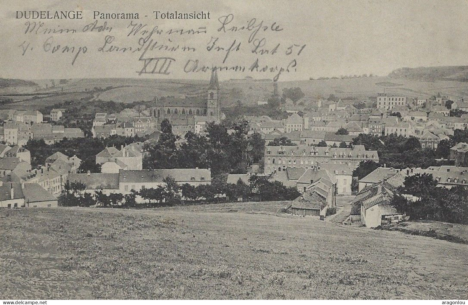 Luxembourg - Luxemburg -   Dudelange -  Panorama - Totalansicht  -  No. 274  P. Houstraas , Luxembg - Düdelingen