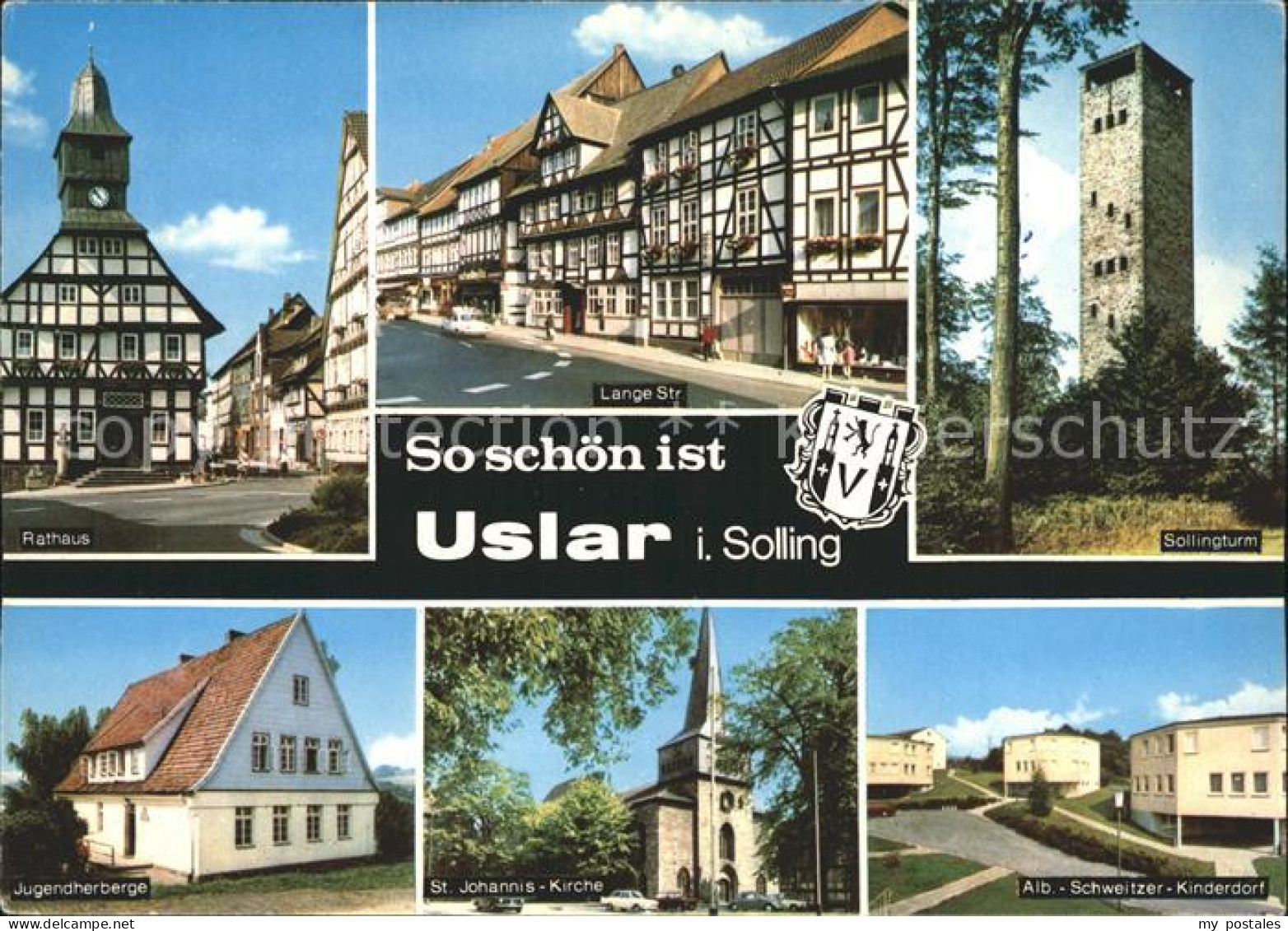 72241972 Uslar Solling Sollingturm Alb-Schweizer-Kinderdorf Lange Strasse St. Jo - Uslar