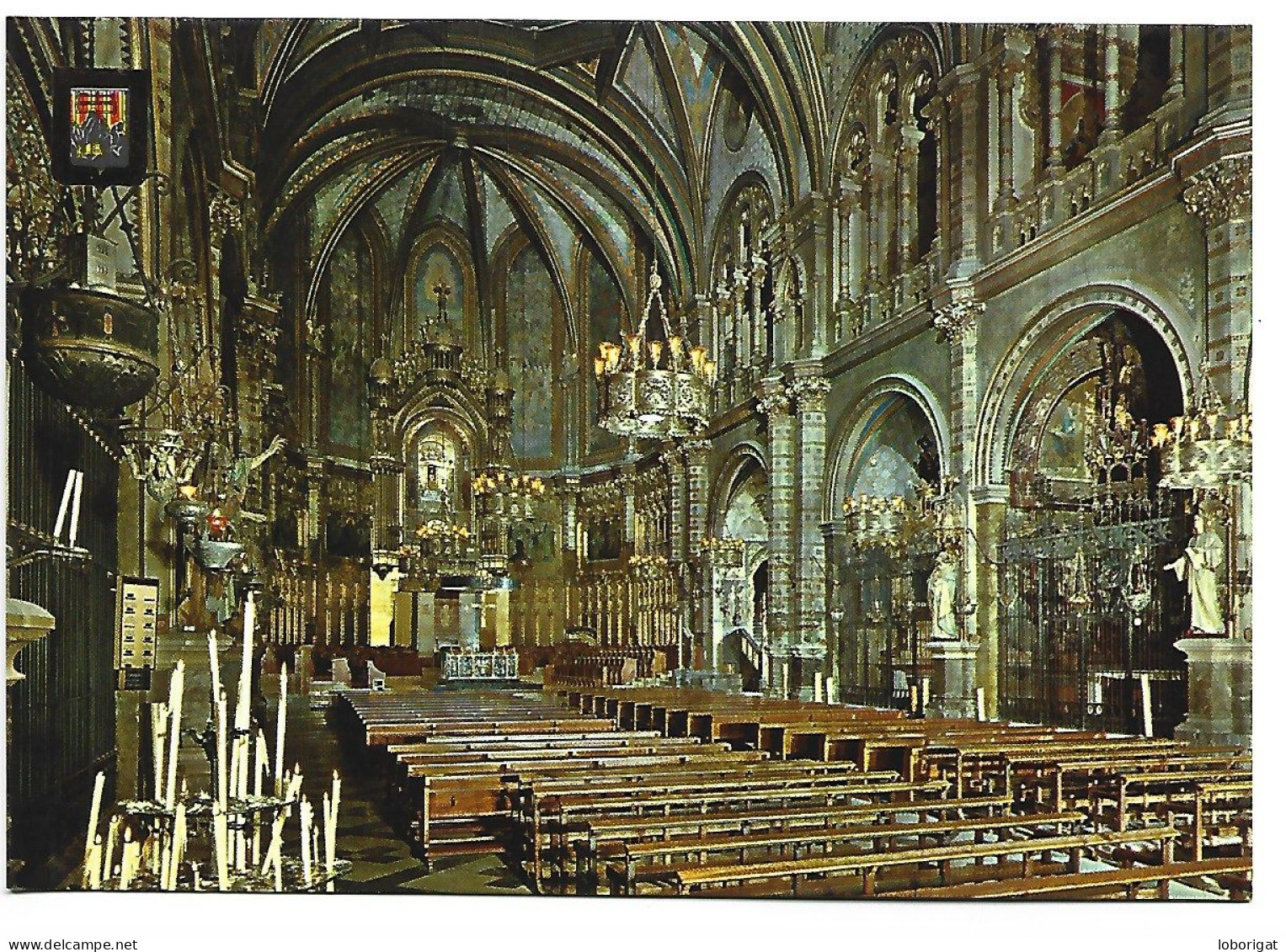 INTERIOR DE LA BASILICA / INSIDE OF THE BASILICA.- MONTSERRAT / BARCELONA.- ( CATALUNYA. ) - Heilige Plaatsen