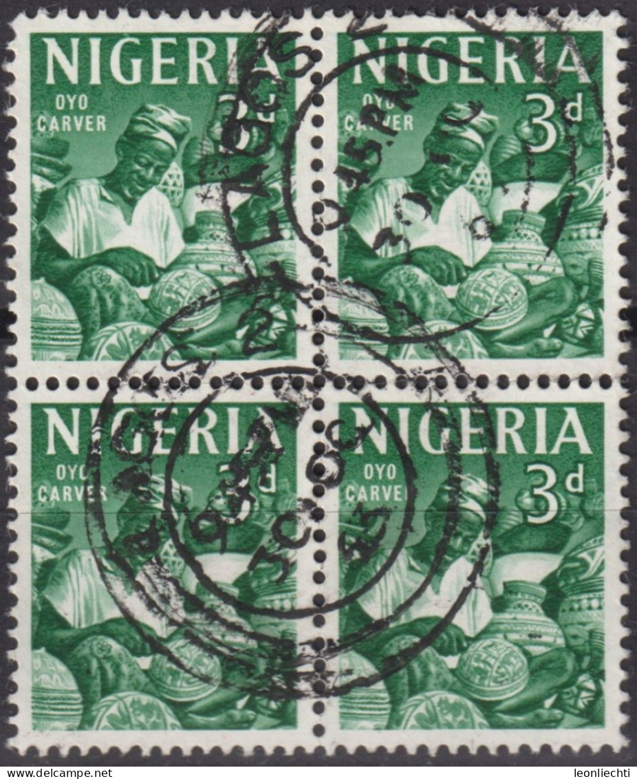 1961 Nigeria ° Mi:NG 96, Sn:NG 105, Yt:NG 101, Sg:NG 93, Woodcarver - Nigeria (1961-...)