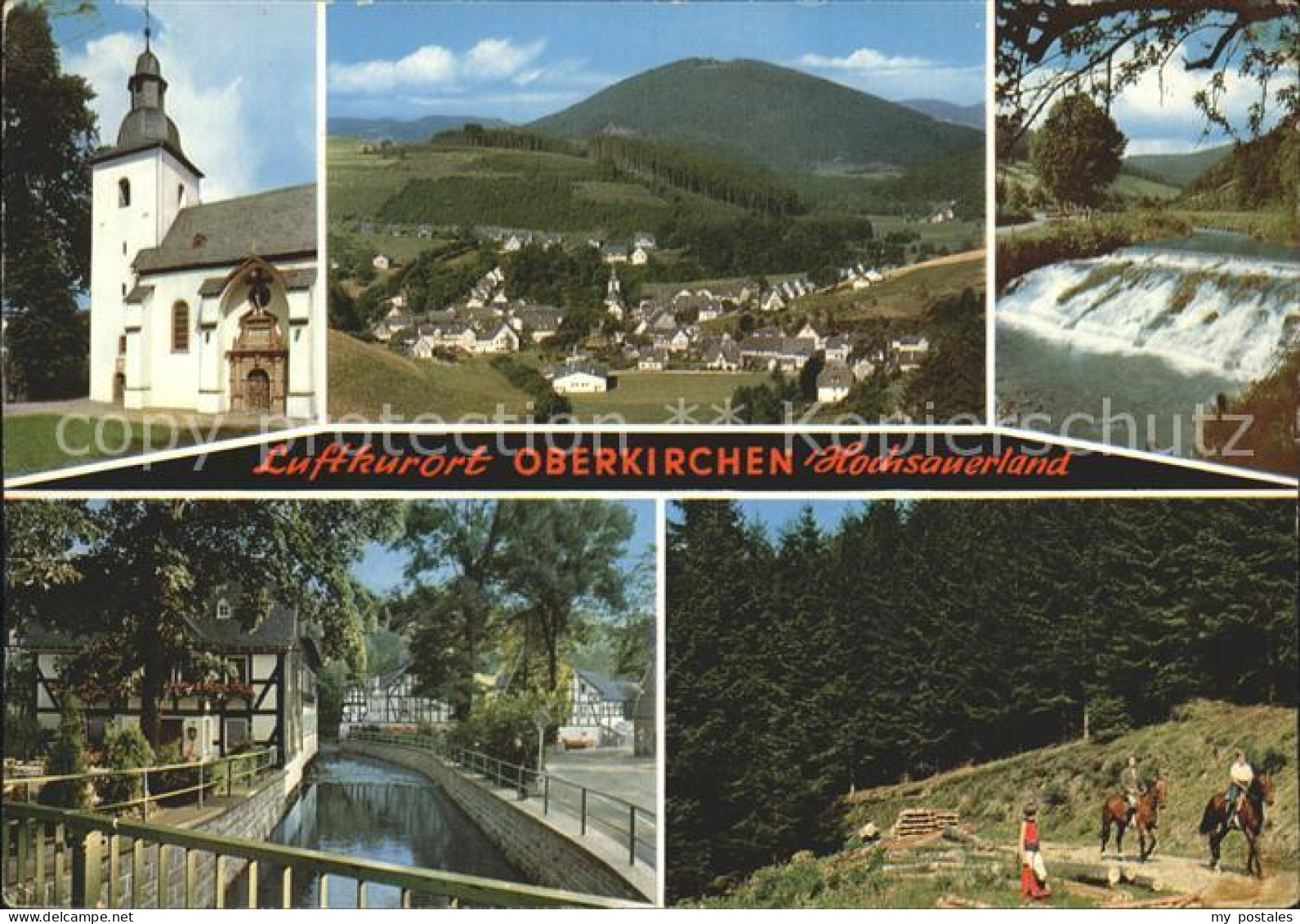 72241937 Oberkirchen Sauerland Kirche Pferd  Oberkirchen - Schmallenberg