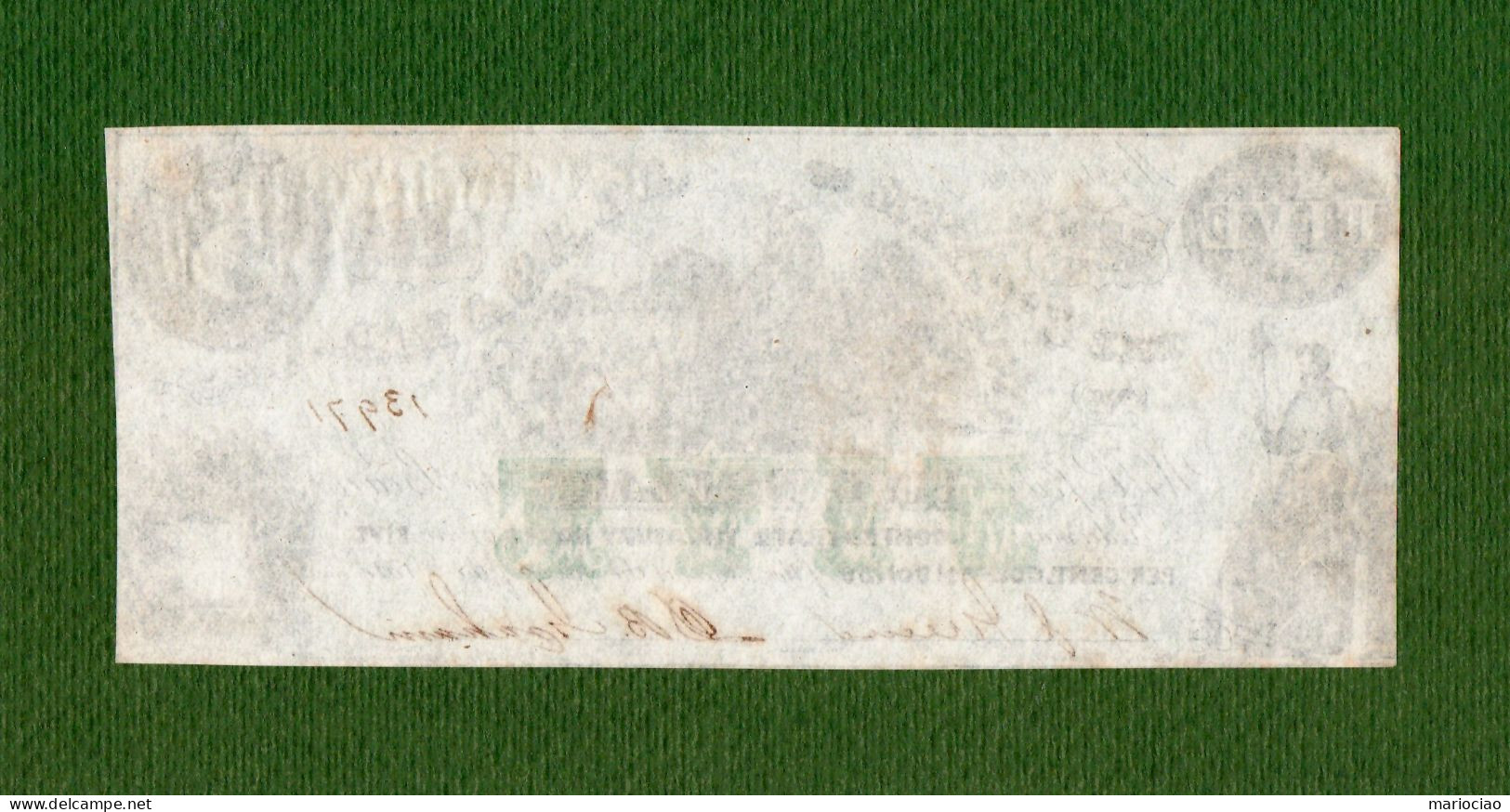 USA Note CIVIL WAR ERA The State Of Alabama 1864 $5 Redeemable In CONFEDERATE Treasury Notes SLAVES - Devise De La Confédération (1861-1864)