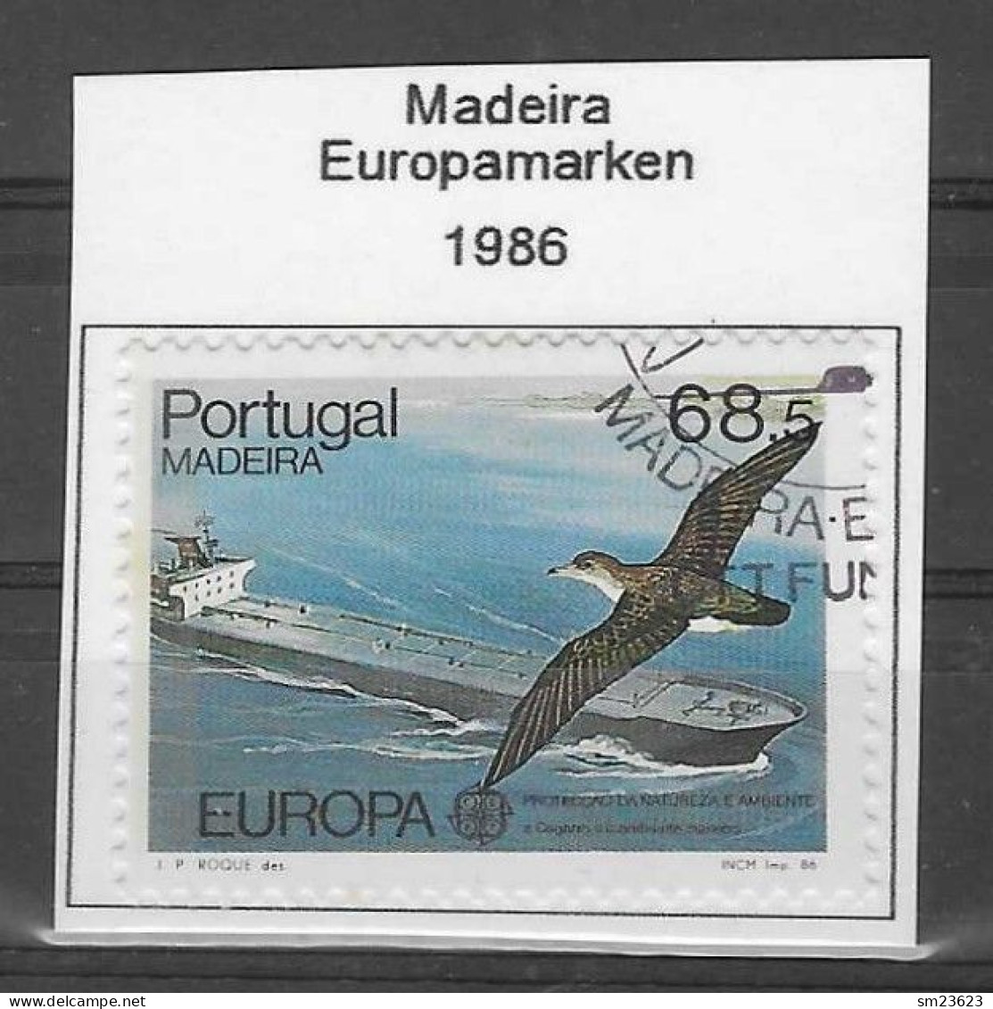 Portugal / Madeira  1986  Mi.Nr.106 , EUROPA CEPT Natur-und Umweltschutz - Gestempelt / Fine Used / (o) - 1986