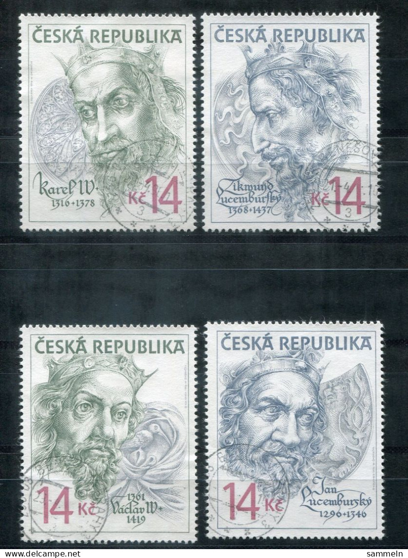 TSCHECHISCHE REPUBLIK 106-109 Canc. - Dynastie Der Luxemburger  - CZECH REPUBLIC / RÉPUBLIQUE TCHÈQUE - Gebraucht