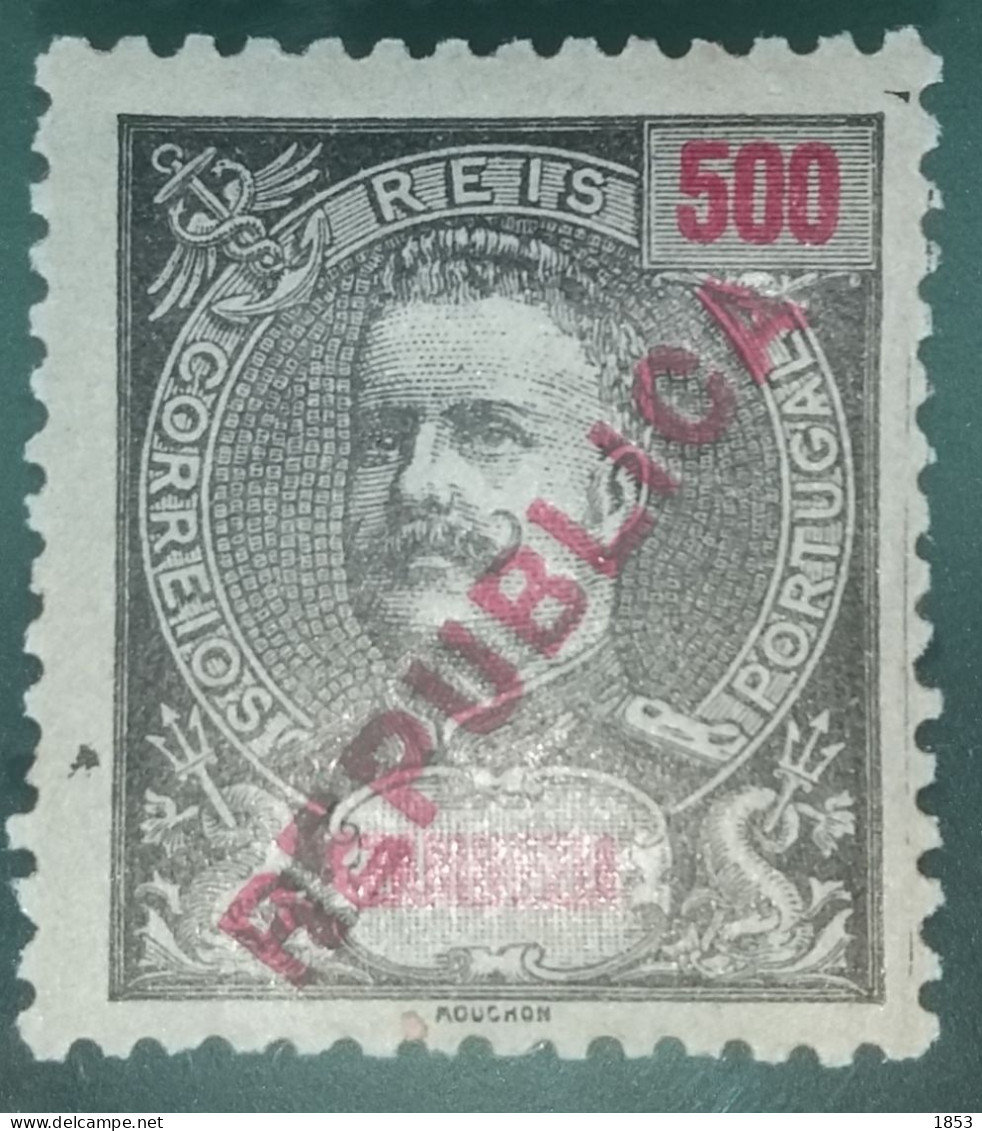 1917 - D.CARLOS I, COM SOBRECARGA  "REPUBLICA" LOCAL - CE101(27) - Zambezië