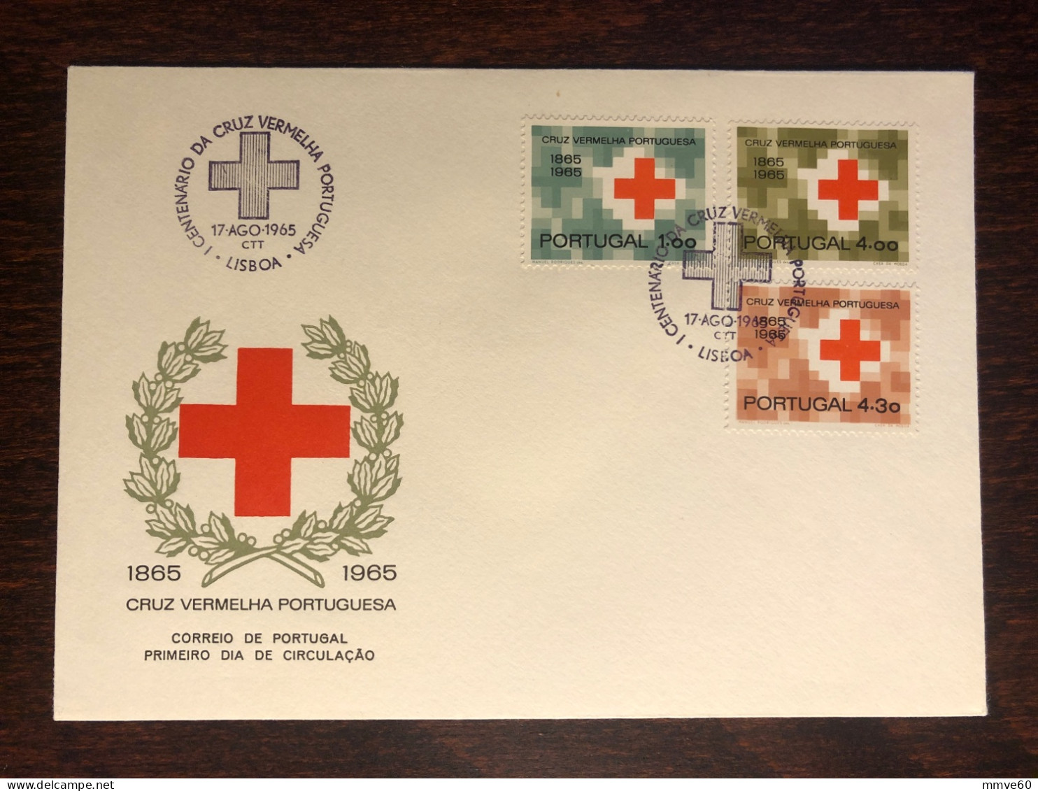 PORTUGAL FDC COVER 1965 YEAR RED CROSS HEALTH MEDICINE STAMPS - FDC