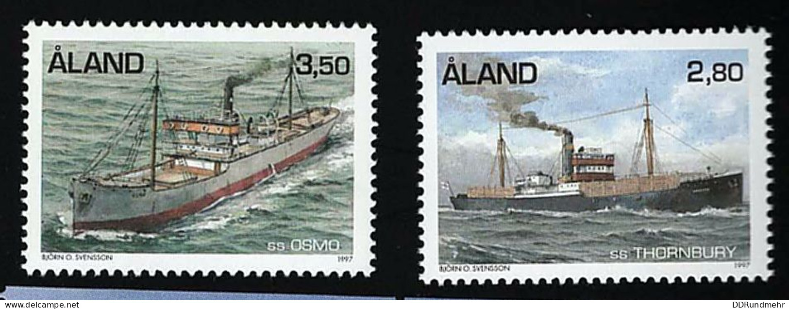 1997 Dampfschiffe  Michel AX 131 - 132  Stamp Number AX 101 - 102 Yvert Et Tellier AX 131 - 132 Xx MNH - Aland